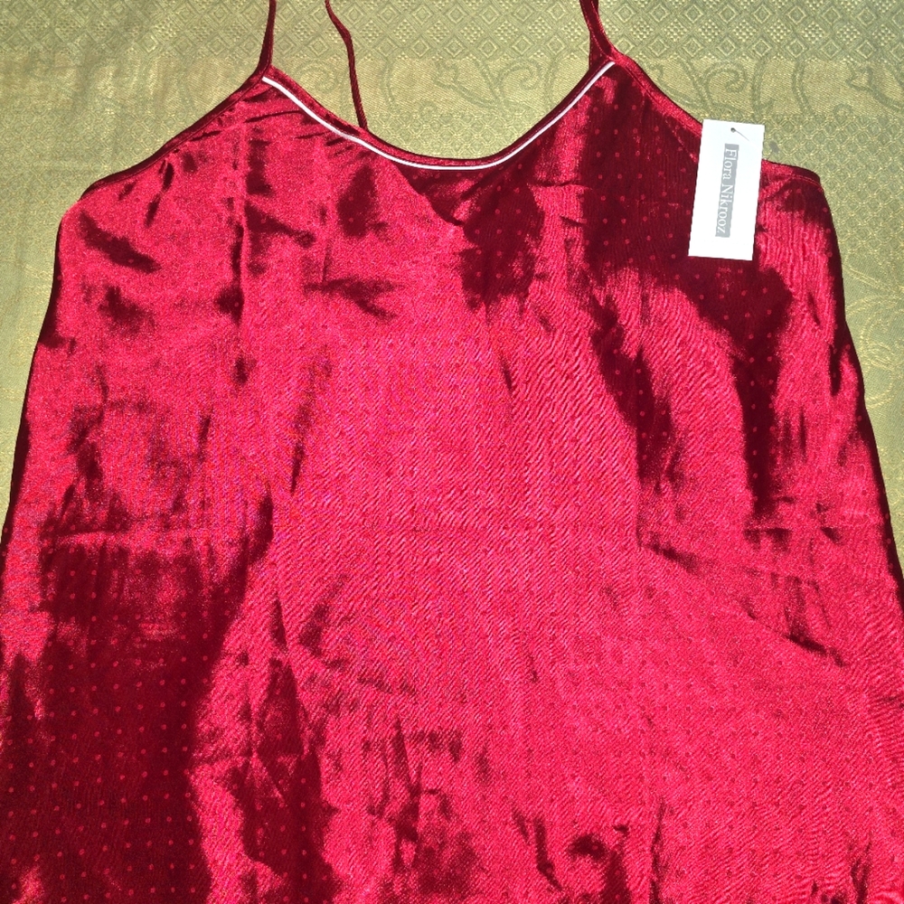 Flora Nikrooz Rich Burgundy Satin Chemise